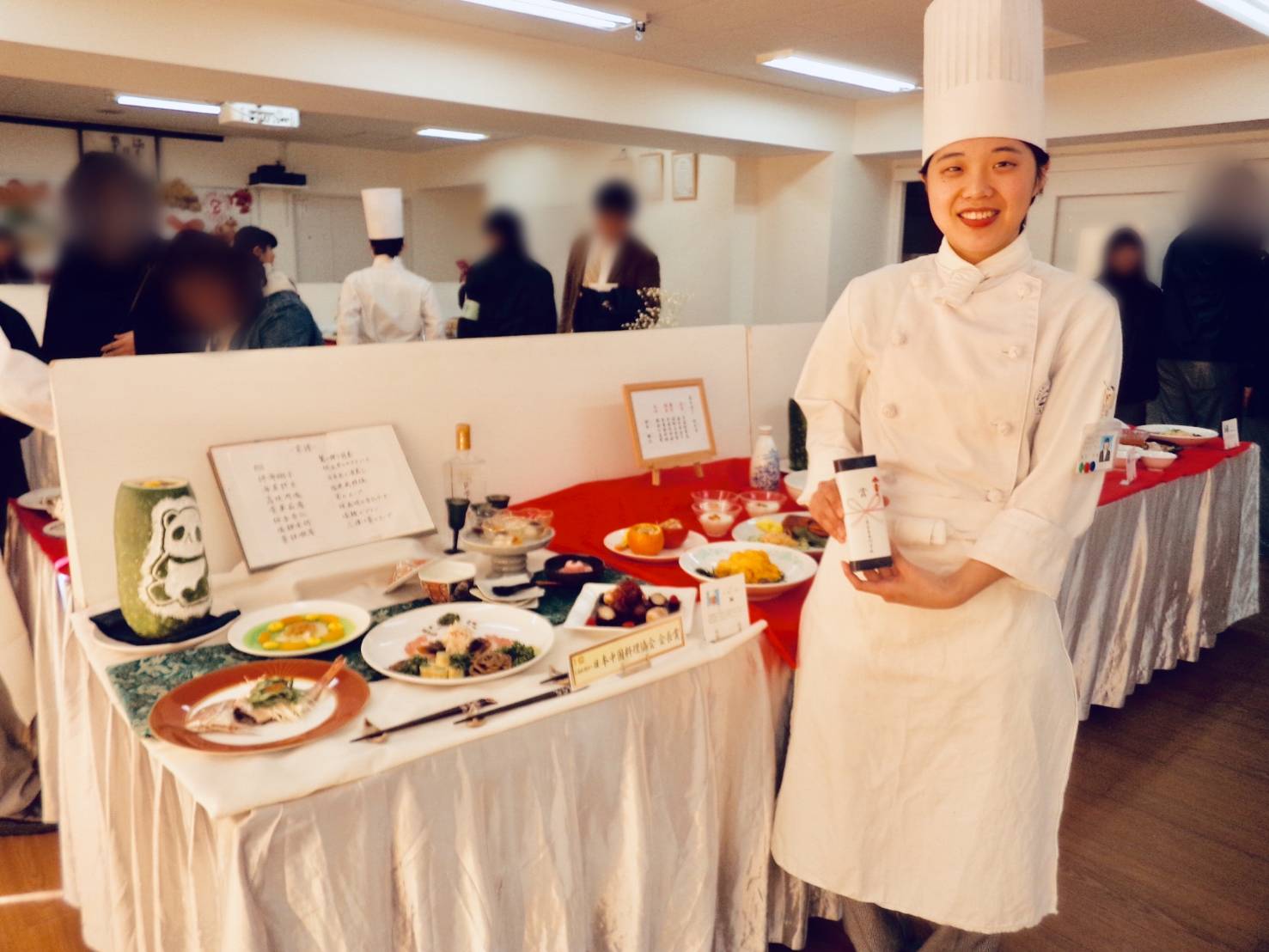 中国　日本中国料理協会　会長賞　島子　千枝　ぼかしあり